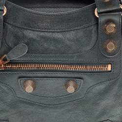 Pre Owned Balenciaga Anthracite Grey Leather Giant 21 Hardware RGH Velo Tote