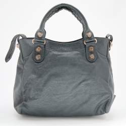 Pre Owned Balenciaga Anthracite Grey Leather Giant 21 Hardware RGH Velo Tote