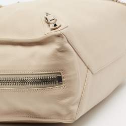 Pre Owned Balenciaga Beige Leather Papier B4 Zip Around Tote