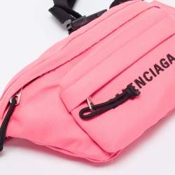 Balenciaga Neon Pink Nylon Everyday Belt Bag