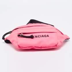 Balenciaga Neon Pink Nylon Everyday Belt Bag