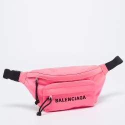 Balenciaga Neon Pink Nylon Everyday Belt Bag