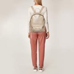 Pre Owned Balenciaga Beige Leather Classic Backpack