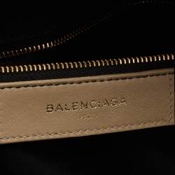 Pre Owned Balenciaga Beige Leather Classic Backpack