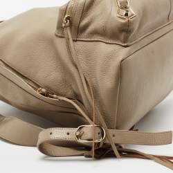Pre Owned Balenciaga Beige Leather Classic Backpack