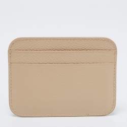 Pre Owned Balenciaga Beige Leather Everyday Card Holder 