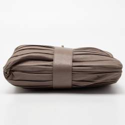 Pre Owned حقيبة بيد علوية بالنسياغا سيرش سويدي وجلد بطيات رصاصي