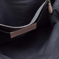 Pre Owned حقيبة بيد علوية بالنسياغا سيرش سويدي وجلد بطيات رصاصي