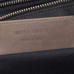 Pre Owned حقيبة بيد علوية بالنسياغا سيرش سويدي وجلد بطيات رصاصي