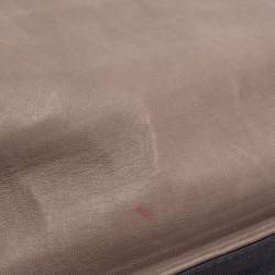 Pre Owned حقيبة بيد علوية بالنسياغا سيرش سويدي وجلد بطيات رصاصي