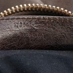 Pre Owned Balenciaga Brown Leather Giant 21 Gold Day Bag