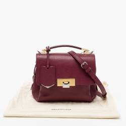 Pre Owned حقيبة بالنسياغا لو ديكس جلد عنابي يد علوية