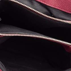 Pre Owned حقيبة بالنسياغا لو ديكس جلد عنابي يد علوية