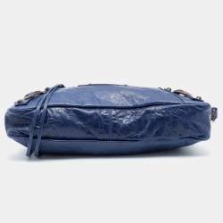 Pre Owned Balenciaga Blue Leather Classic First Tote