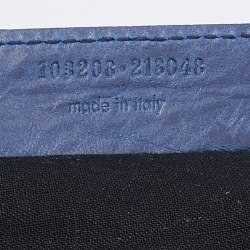 Pre Owned Balenciaga Blue Leather Classic First Tote
