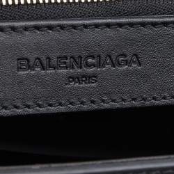 Pre Owned حقيبة بالنسياغا لو ديكس كارتيبل جلد سوداء بيد علوية