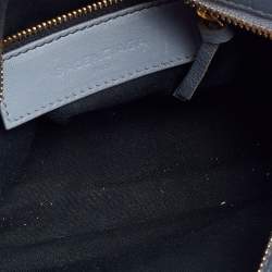 مملوكة مسبقًا حقيبة بالنسياغا ميني كلاسيك جلد رصاصي أردوازي حواف ميتاليك