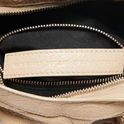 Pre Owned Balenciaga Beige Leather Mini Classic Edge City Bag