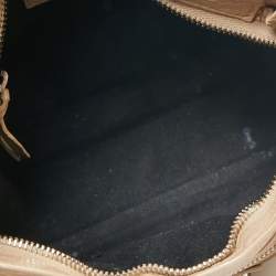 Pre Owned Balenciaga Beige Leather Mini Classic Edge City Bag