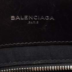 مملوكة مسبقًا حقي بة يد توتس بالنسياغا ميني أل أفترنون جلد ثعبان أزرق/أسود بقفل