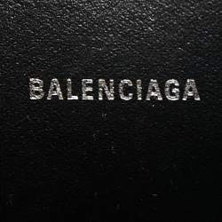 Pre Owned حقيبة كتف بالنسياغا جلد بيج نقشة الفهد