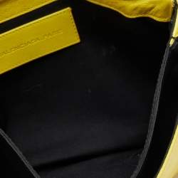 Pre Owned Balenciaga Yellow Leather Giant 21 Envelope Clutch