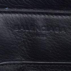 Pre Owned Balenciaga Black Leather Papier Belt Bag