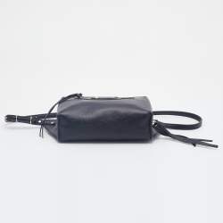 Pre Owned Balenciaga Black Leather Papier Belt Bag