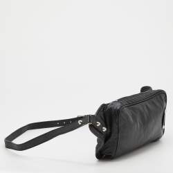 Pre Owned Balenciaga Black Leather Belt Bag
