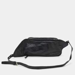 Pre Owned Balenciaga Black Leather Belt Bag