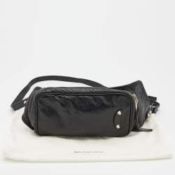 Pre Owned Balenciaga Black Leather Belt Bag