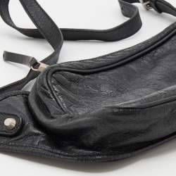 Pre Owned Balenciaga Black Leather Belt Bag
