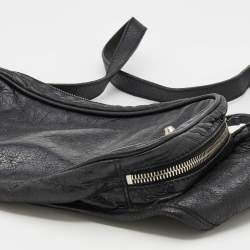 Pre Owned Balenciaga Black Leather Belt Bag