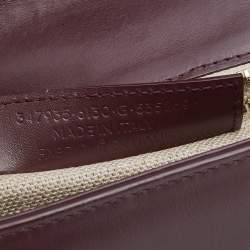 Balenciaga Burgundy Leather Top Handle Bag