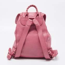 Balenciaga Rose Hortensia Leather Giant 12 Gold Classic Traveller Backpack