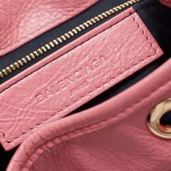 Balenciaga Rose Hortensia Leather Giant 12 Gold Classic Traveller Backpack