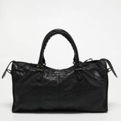 Pre Owned Balenciaga Black Leather Giant 12 Classic Hardware Part Time Tote