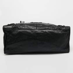 Pre Owned Balenciaga Black Leather Giant 12 Classic Hardware Part Time Tote