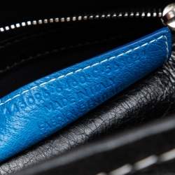 Pre Owned Balenciaga Tricolor Striped Leather Small Bazar Shopper Tote