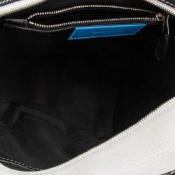 Pre Owned Balenciaga Tricolor Striped Leather Small Bazar Shopper Tote