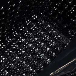 مملوكة مسبقًا Balenciaga Black Varnished Faux Leather Bistro Basket Tote