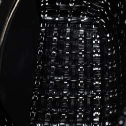 مملوكة مسبقًا Balenciaga Black Varnished Faux Leather Bistro Basket Tote
