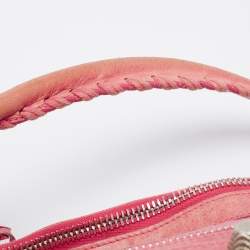Pre Owned Balenciaga Light Pink Leather GSH Day Hobo