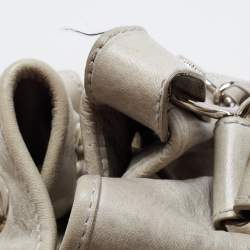 Pre Owned Balenciaga Light Green Leather SGH Pompon Hobo