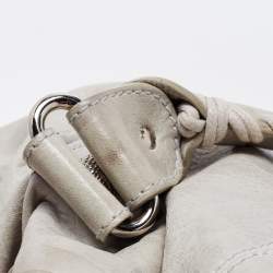 Pre Owned Balenciaga Light Green Leather SGH Pompon Hobo