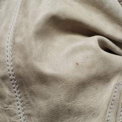 Pre Owned Balenciaga Light Green Leather SGH Pompon Hobo