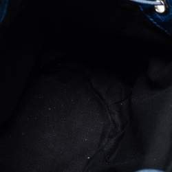 Pre Owned Balenciaga Blue Leather Pompon GSH Hobo
