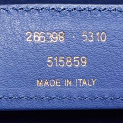 Pre Owned Balenciaga Dark Blue Leather Papier A4 Tote