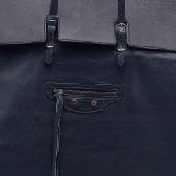 مملوكة مسبقًا Balenciaga Blue Leather Papier A3 Tote