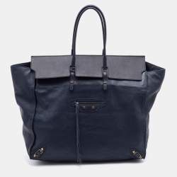 مملوكة مسبقًا Balenciaga Blue Leather Papier A3 Tote